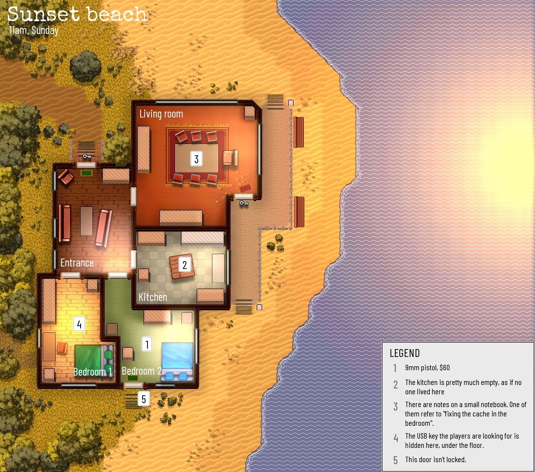 Deepnight Games RPG Map   Beach House 